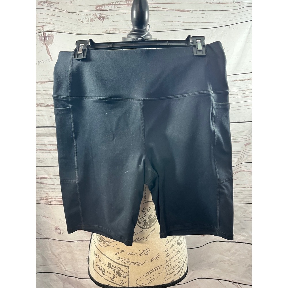Skechers Los Angeles Bike Shorts Black Women's Large Activewear Athletic